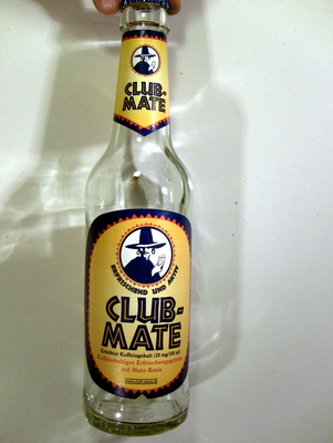 Mate soft drink with caffeine
