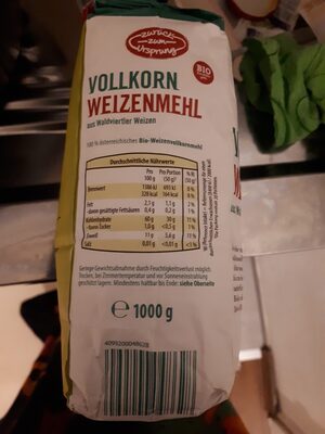 Vollkorn Weizenmehl