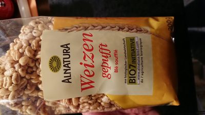 Weizen gepufft